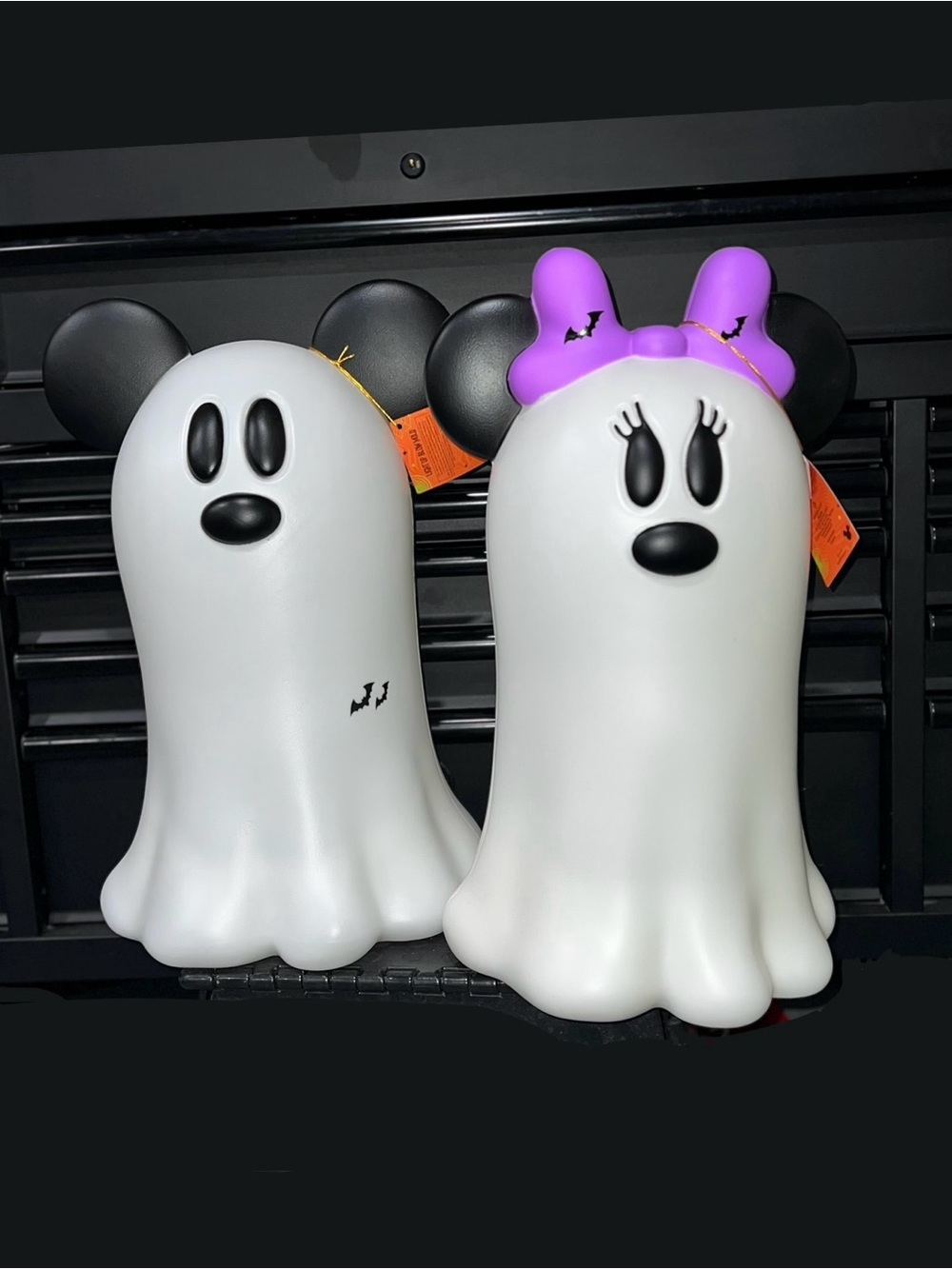 Disney Mickey Minnie Ghosts Halloween Light-up Blow molds 2β tall